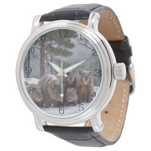 Reloj De Pulsera Frozen Burrow: Familia Wombat australiana,