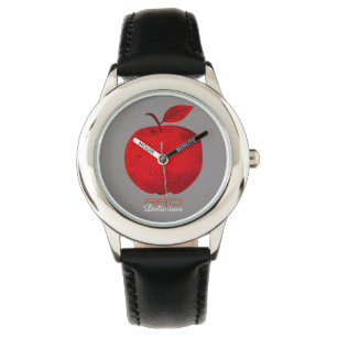 Reloj De Pulsera Fruta de manzana roja