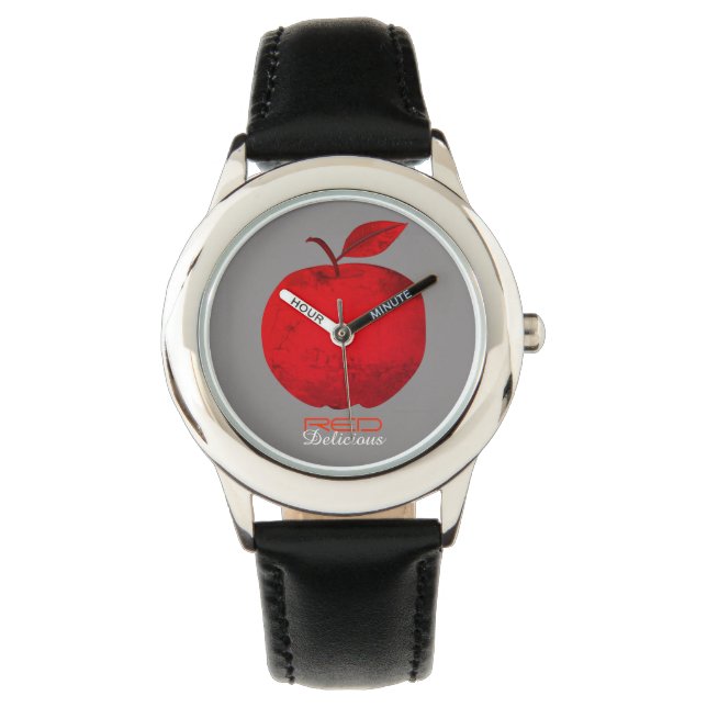 Reloj De Pulsera Fruta de manzana roja (Anverso)