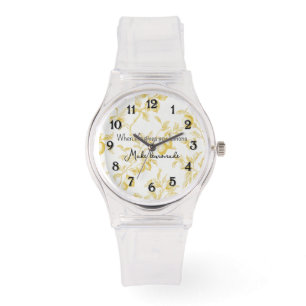 Reloj De Pulsera Frutas Amarillas Limones Hacen Limonada