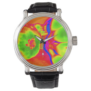 Reloj De Pulsera fruto fluorescente