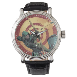 Reloj De Pulsera Fuegos verdes de la flecha de la flecha el del