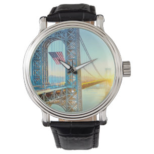 Reloj De Pulsera Fuerte de conexión Lee NJ y Manhattan NYPlus de