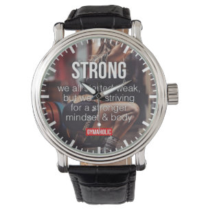 Reloj De Pulsera FUERTE, Palabras Inspiradoras que levantan el peso