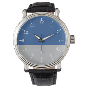 Reloj De Pulsera Fuerza azul y plata