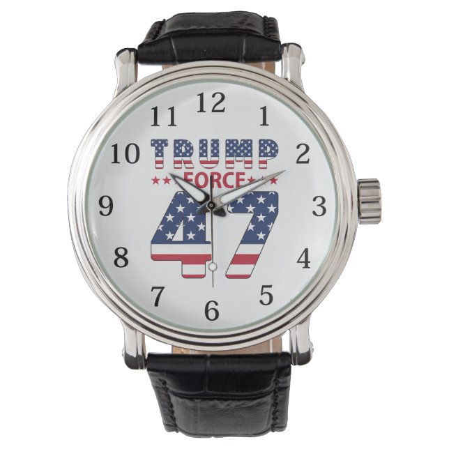 Reloj De Pulsera Fuerza Trump 47 (Anverso)