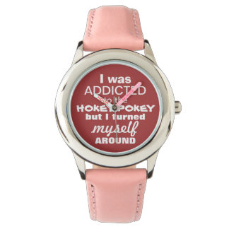 Reloj De Pulsera Fui adicto a la cita de la tipografía de clave Hok