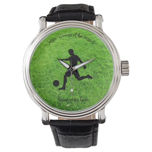 Reloj De Pulsera Fun Footaller Watch. Se puede personalizar (Anverso)