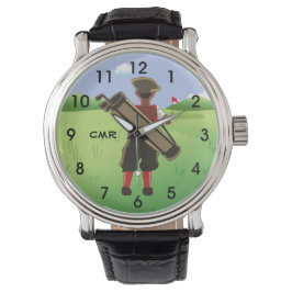 Reloj De Pulsera Fun golf personalizado en campo de golf