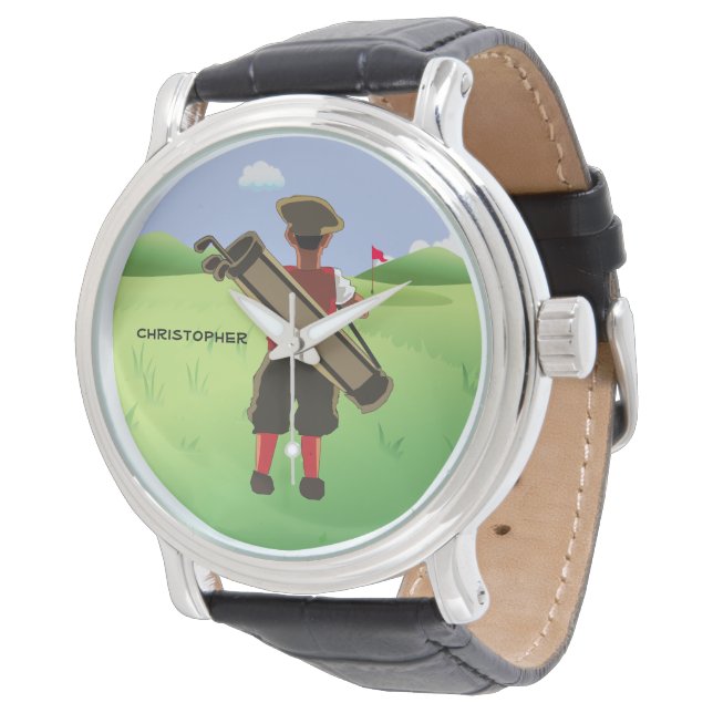Reloj De Pulsera Fun golf personalizado en campo de golf (Angular)