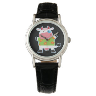 Reloj De Pulsera Fun Hawaii Shirt Cow