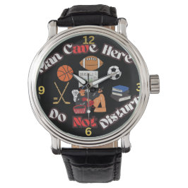 Reloj De Pulsera Fun Man Cave Here e-watch