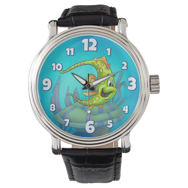 Reloj De Pulsera Fun personalizado fish watch (Anverso)