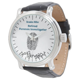 Reloj De Pulsera Fundadosamente retirado investigador forense perso