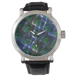 Reloj De Pulsera Fundo com imagem verde triste escura de grado baja