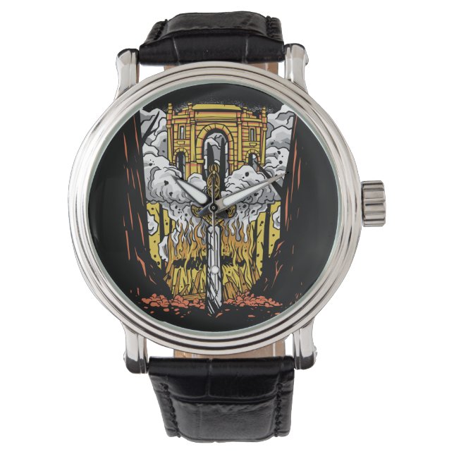 Reloj De Pulsera Funeral de Viking (Anverso)