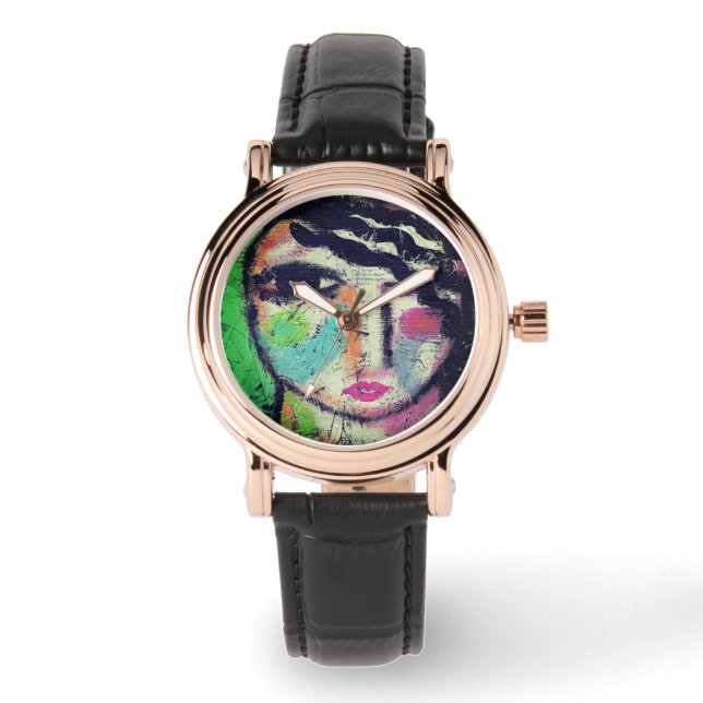 Reloj De Pulsera Funky Abstract Art (Anverso)