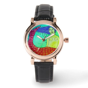 Reloj De Pulsera Funky Mermaid Resumen Arte