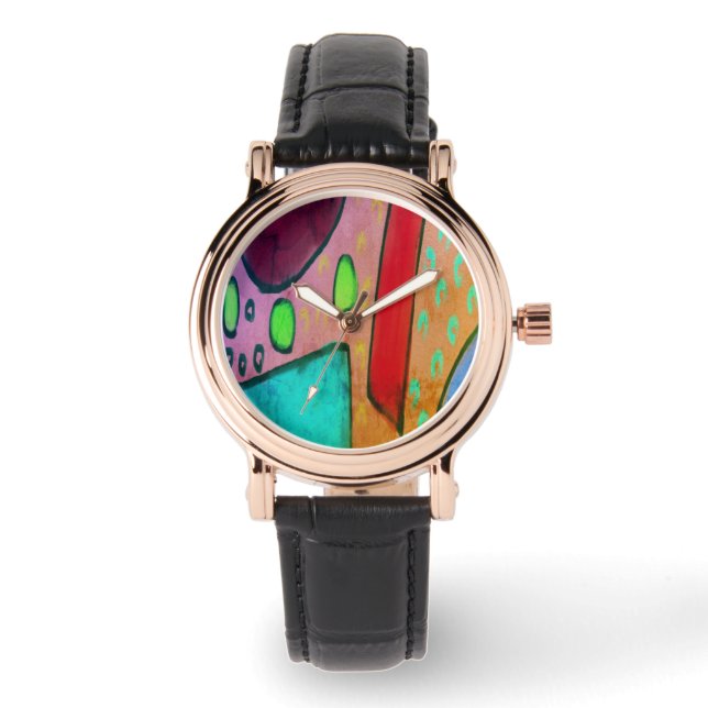 Reloj De Pulsera Funky Resumen de arte usable (Anverso)