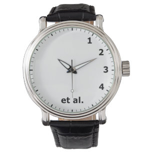 Reloj De Pulsera Funny 1 2 3 4 et al Clock - Science Research Lab