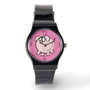 Reloj De Pulsera Funny 4 Personalizados Ilustracion Año Cerdo Cumpl