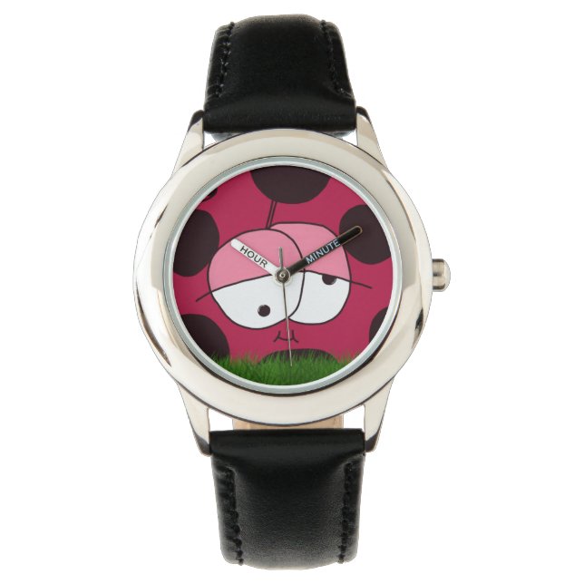 Reloj De Pulsera Funny and Chubby Ladybug (Anverso)