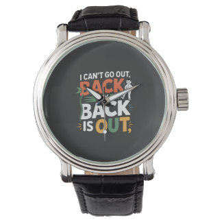 Reloj De Pulsera Funny Back Pain Chiropractic Quote