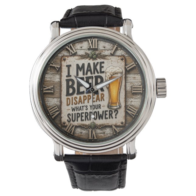 Reloj De Pulsera Funny Beer  (Anverso)