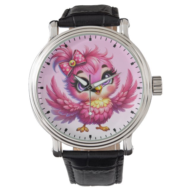 Reloj De Pulsera Funny Bird Cartoon Sublimation-56342 (Anverso)