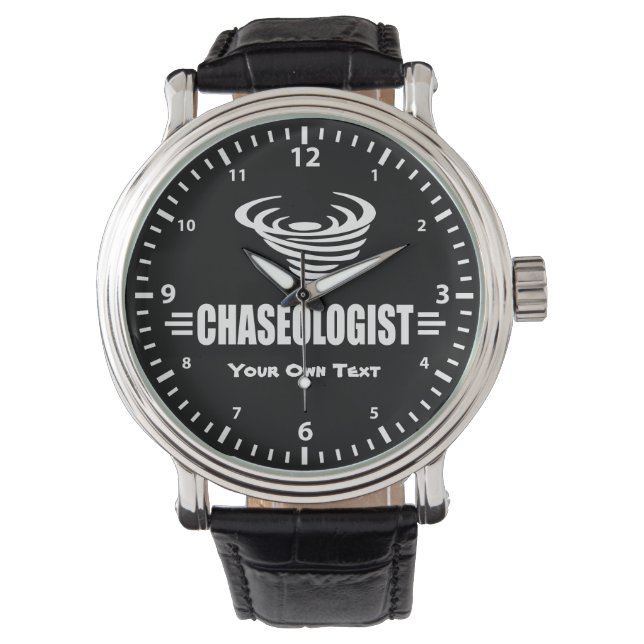 Reloj De Pulsera Funny Chaseóloga Tornado Storm Chaser (Anverso)