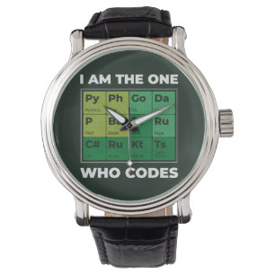 Reloj De Pulsera Funny de tabla periódica para desarrolladores