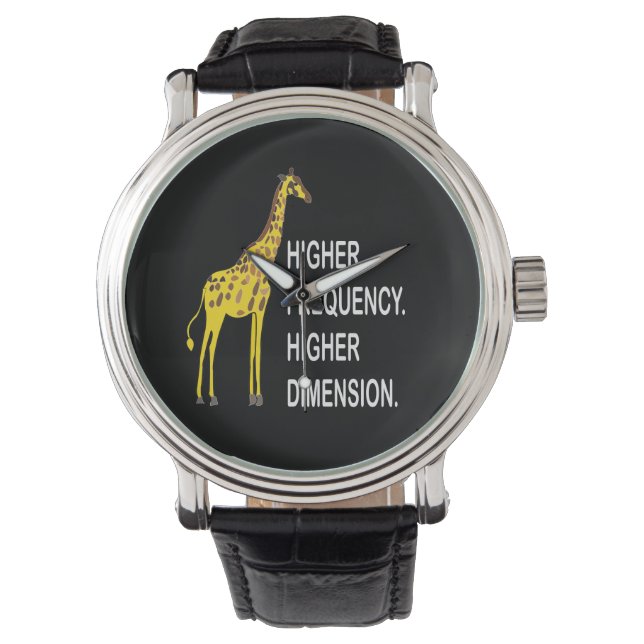 Reloj De Pulsera Funny Giraffe Pun (Anverso)