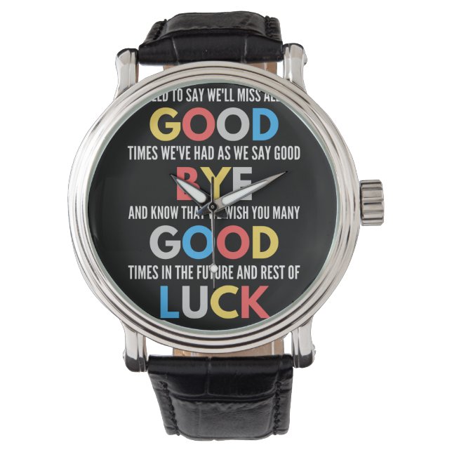 Reloj De Pulsera Funny Going Away Farewell (Anverso)