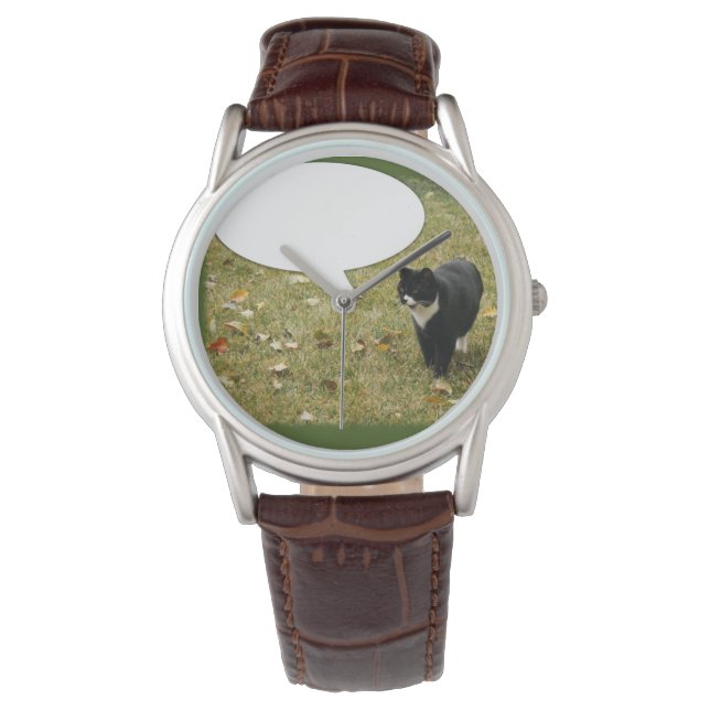 Reloj De Pulsera Funny Guay Dice Algo Kitty Fotografía (Anverso)