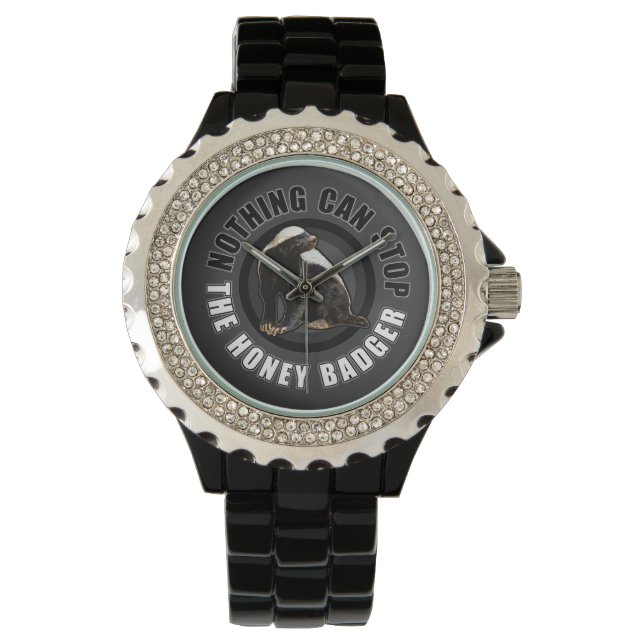 Reloj De Pulsera Funny Honey Badger (Anverso)