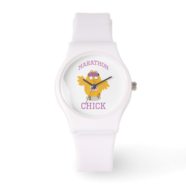 Reloj De Pulsera Funny Marathon Chick (Anverso)