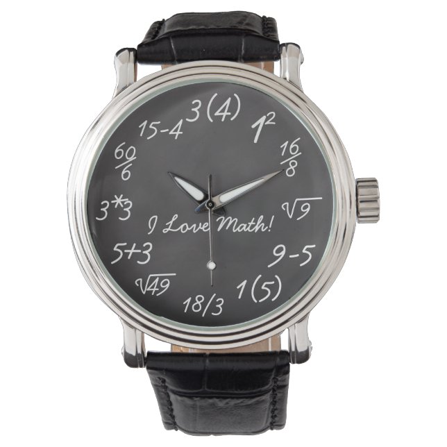 Reloj De Pulsera Funny Math Geek (Anverso)