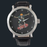 Reloj De Pulsera Funny Skeleton Skateboard vintage Skateboarding<br><div class="desc">Funny Skeleton Skateboard vintage Skateboarding Watch</div>