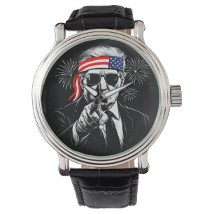 Reloj De Pulsera Funny Trump Golfo De Estados Unidos 2025 4 De Juli