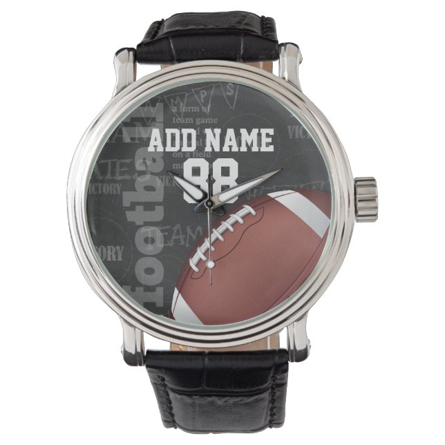 Reloj De Pulsera Fútbol Americano Personalizado (Anverso)