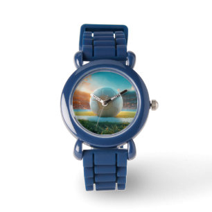 Reloj De Pulsera Fútbol Blanco En Arena