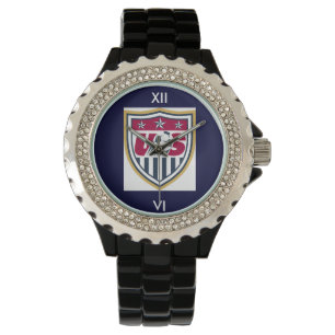 Reloj De Pulsera Fútbol diamante de imitación de los E.E.U.U.