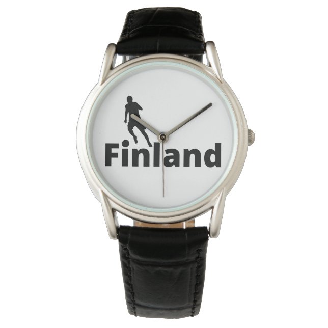 Reloj De Pulsera Fútbol en Finlandia (Anverso)