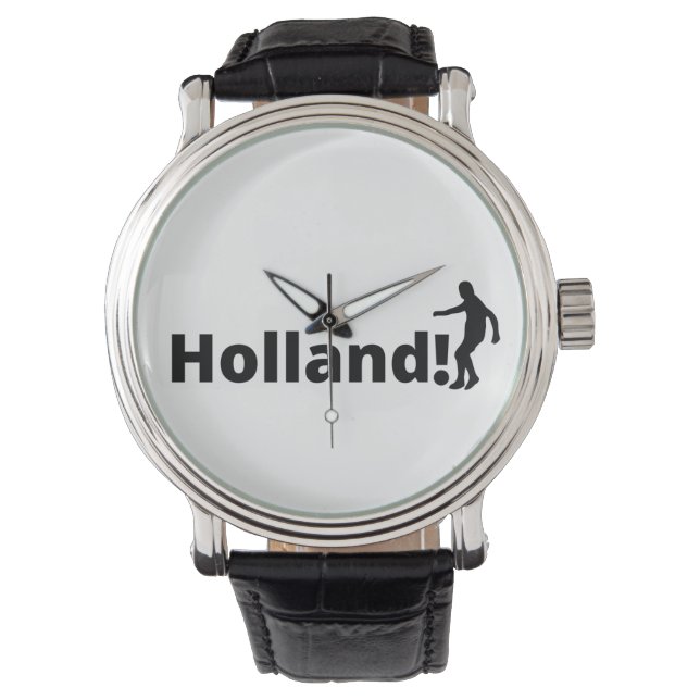Reloj De Pulsera Fútbol en Holanda (Anverso)