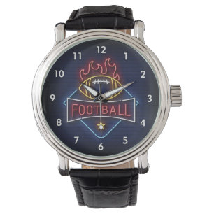 Reloj De Pulsera Fútbol neón muy Guay y colorido simulado