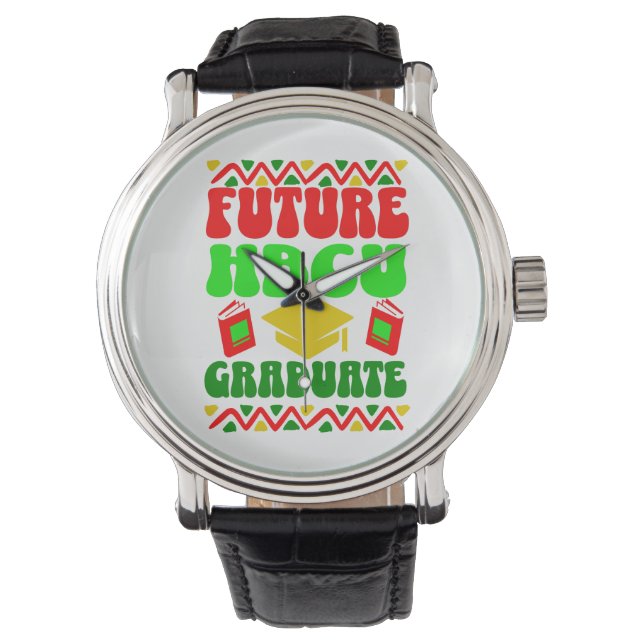 Reloj De Pulsera Futuro graduado de la HBCU. (Anverso)