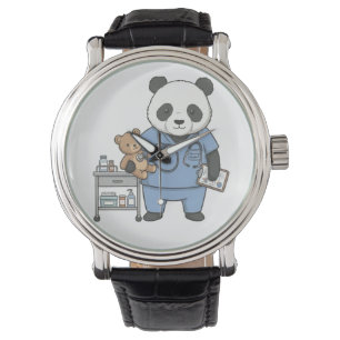 Reloj De Pulsera Futuro Panda Enfermero: Adorable Estudiante de Med