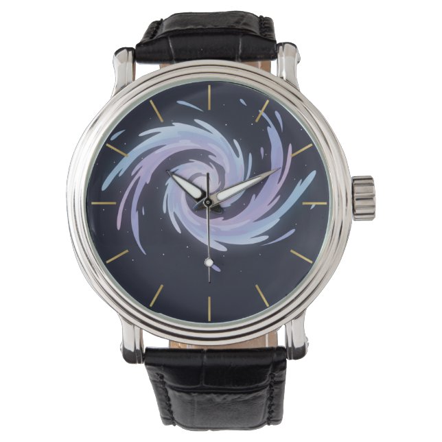 Reloj De Pulsera Galactic Spiral Galaxy Watch Cosmic Nebula Space  (Anverso)