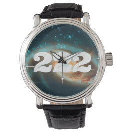 Reloj De Pulsera Galaxia de 222 números de ángel de alineación