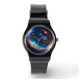 Reloj De Pulsera Galaxia de burbujas cósmicas arte de fantasía